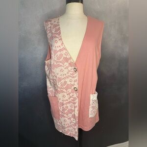 ✨Vintage Lacy Afternoon by Shell Kepler Vest - NWT - Size M✨
